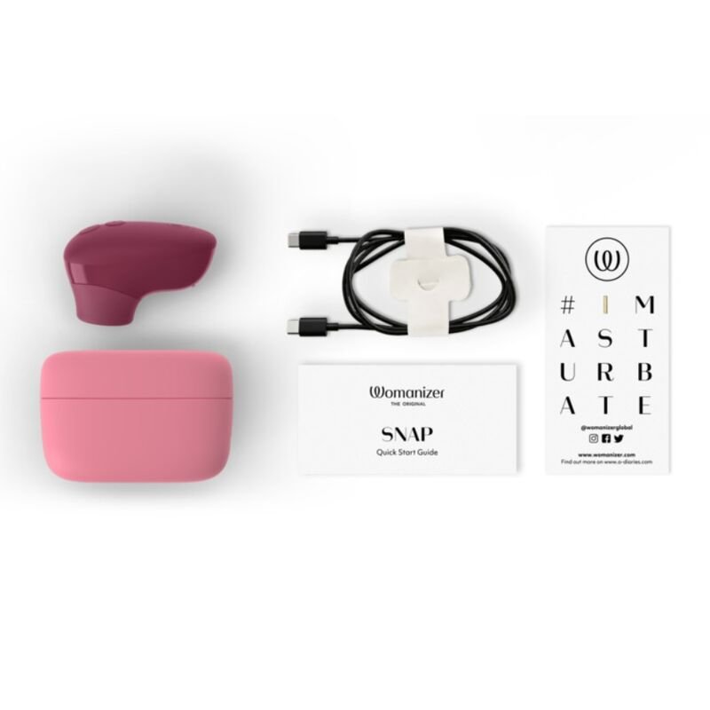 WOMANIZER - SNAP SUCTION CLITORAL STIMULATOR 6 INTENSITY LEVELS CRUSHED BERRY