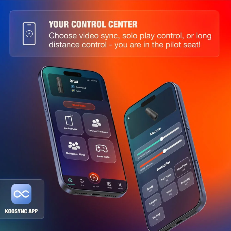 ARCWAVE - ORBIT 360° ROTATING MALE MASTURBATOR WITH APP CONTROL BLACK