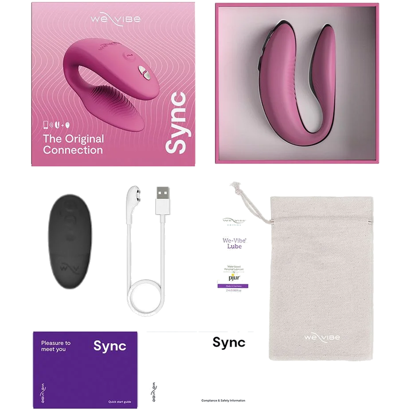 WE-VIBE - SYNC 2 ADJUSTABLE COUPLES VIBRATOR ROSE