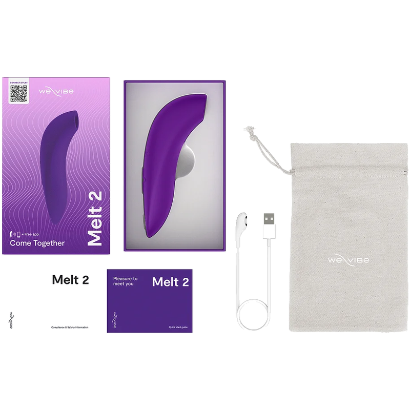 WE-VIBE - MELT 2 AIR-PULSE CLITORAL STIMULATOR PURPLE