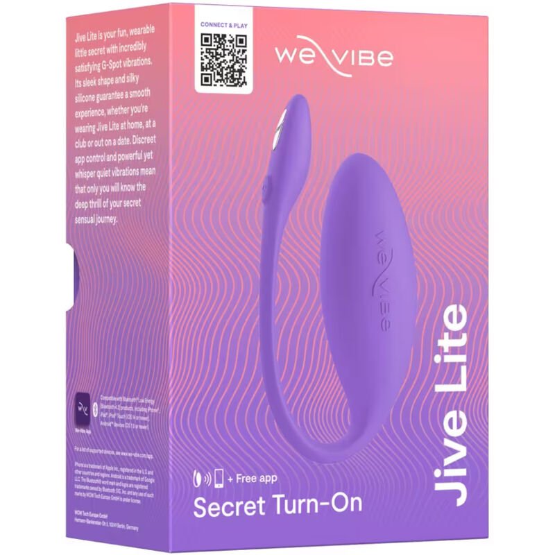 WE-VIBE - JIVE LITE APP-CONTROLLED WEARABLE EGG VIBRATOR PURPLE