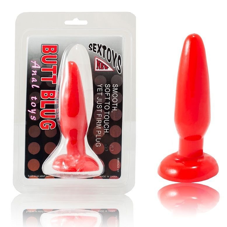 Comprar Plug Anal Pequeño Rojo 15cm