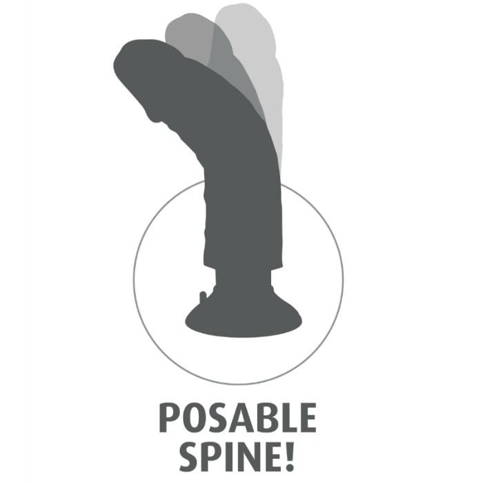 KING COCK - DILDO VIBRADOR MARRÓN 15.24 CM