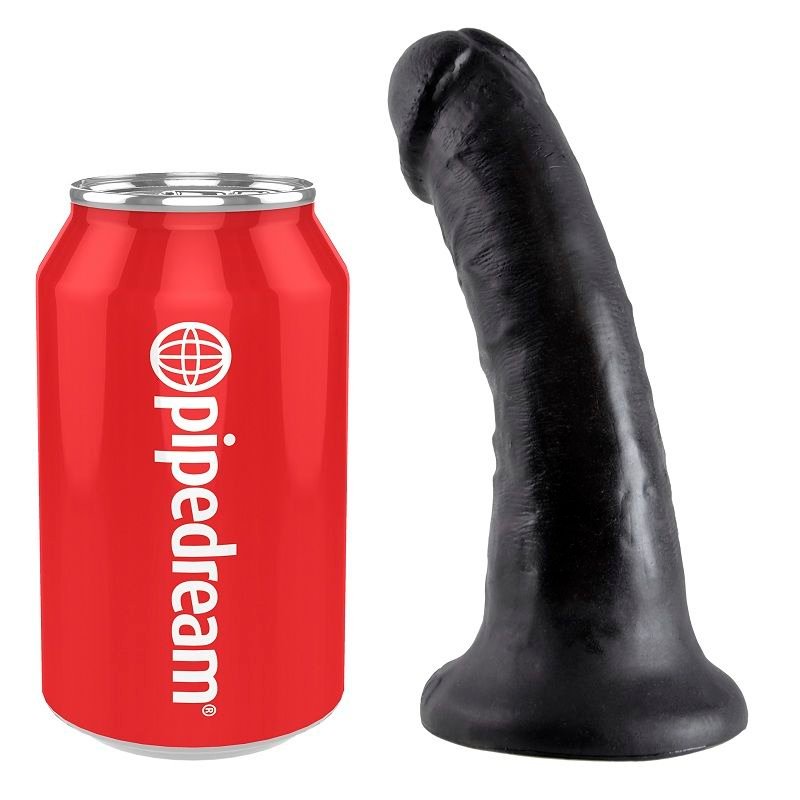 KING COCK 6  PENE NEGRO 15.2 CM