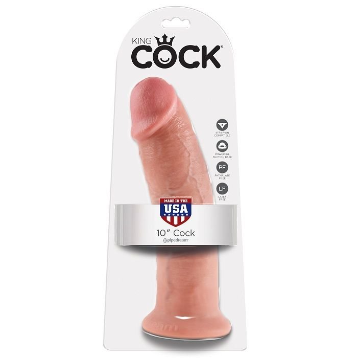 KING COCK - 10 PENE NATURAL 25.4 CM KING COCK