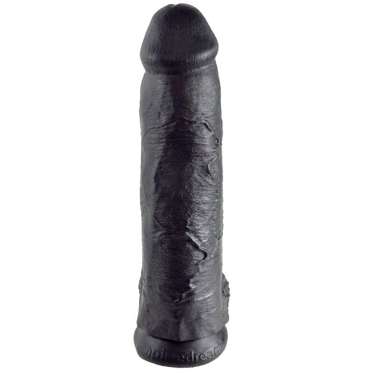 KING COCK - DILDO BLACK WITH BALLS 30.48 CM KING COCK