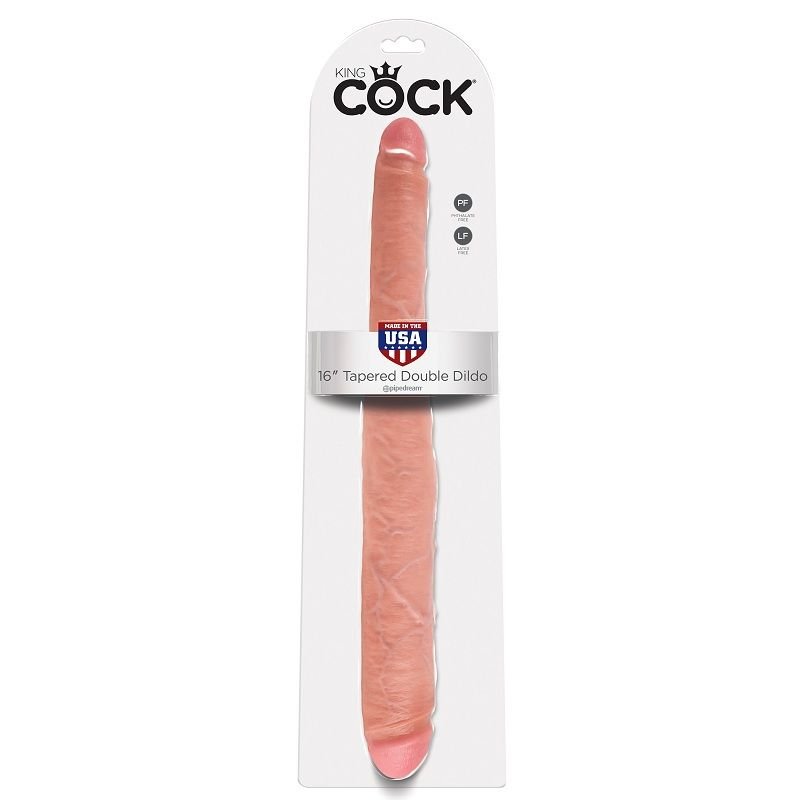 KING COCK DILDO DOBLE NATURAL 40.6 CM KING COCK
