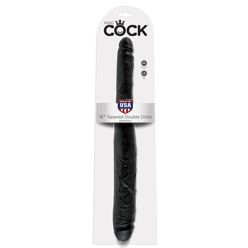 Comprar King Cock Dildo Doble Negro 40.6 Cm