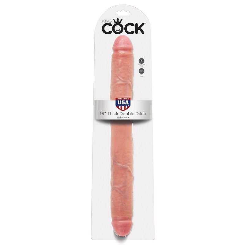 KING COCK THICK DILDO DOBLE PENETRACIÓN 40.6CM KING COCK