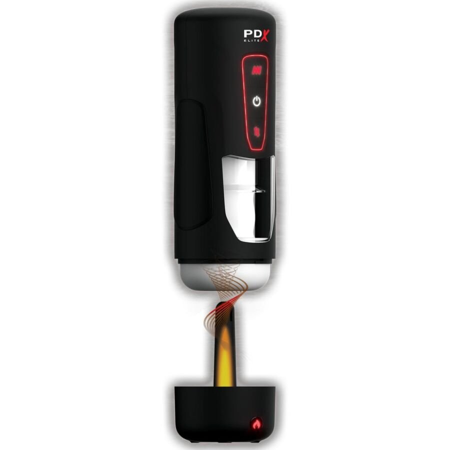 PDX ELITE - MILK ME HOTTER MASTURBADOR AUTOMÁTICO CON THRUSTING Y VIBRACIÓN EFECTO CALOR